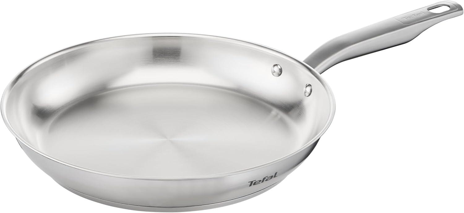 TEFAL VIRTUOSO E49206 Bratpfanne 28 cm | unbeschichtet | 10 Jahre Garantie | hochwertiger Premium-Edelstahl | Induktion | Braten | Rezepte Bild 1