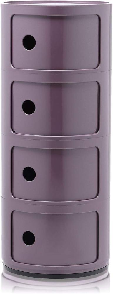 Kartell Componibili, 4 Elements, Violet, Runde Basis Bild 1