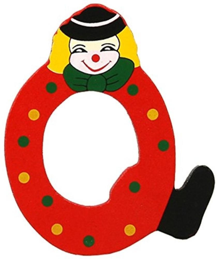 Clown-Buchstabe Holz -Q- Bild 1