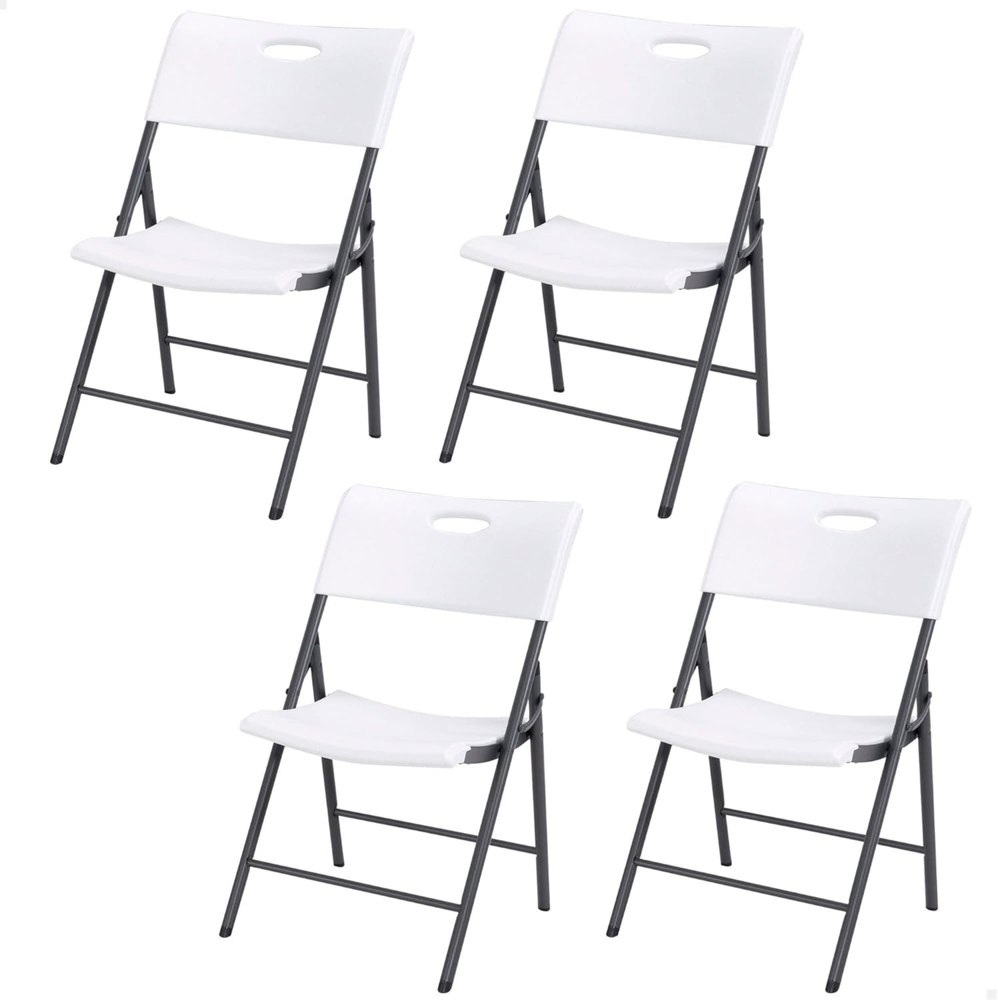 LIFETIME 92114 – 4 Stück Klappstühle für Veranstaltungen, Catering, Büro, Outdoor und Innen, leichte und vielseitige Klappstühle Bild 1