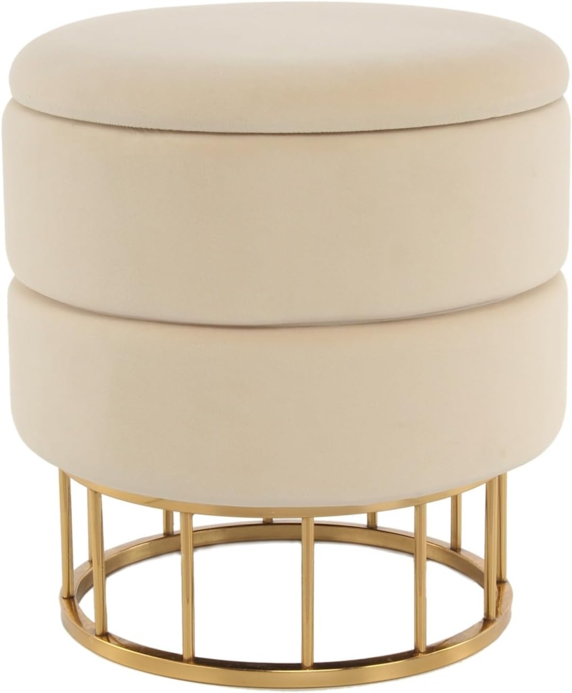 Hocker Edina 100 Creme Bild 1