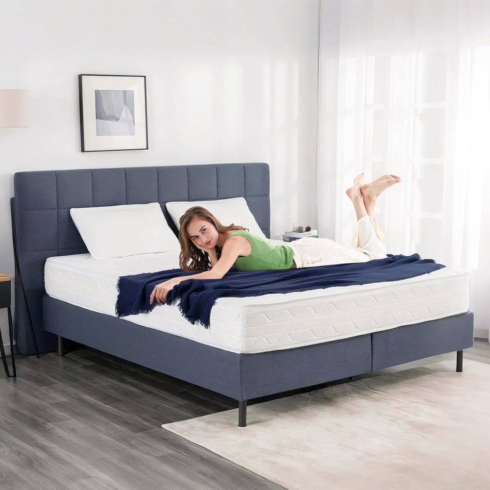 EGO HOME Matratze 90x200 Härtegrad H3 23cm - Ergonomische 7-Zonen Hochwertige Kaltschaummatratze mit waschbarem Bezug, Atmungsaktiv Schaumstoffmatratze Rollmatratze, Öko-Tex Zertifiziert Bild 1