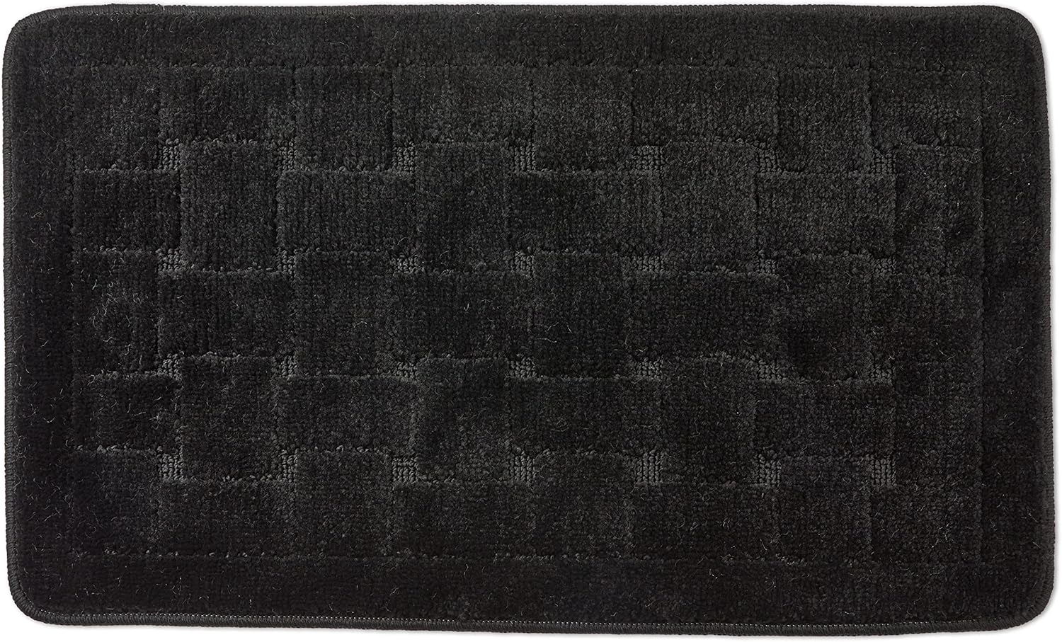 Emma Barclay Orkney Badematte, Kreuzschraffur, 45x75 cm, Schwarz Bild 1