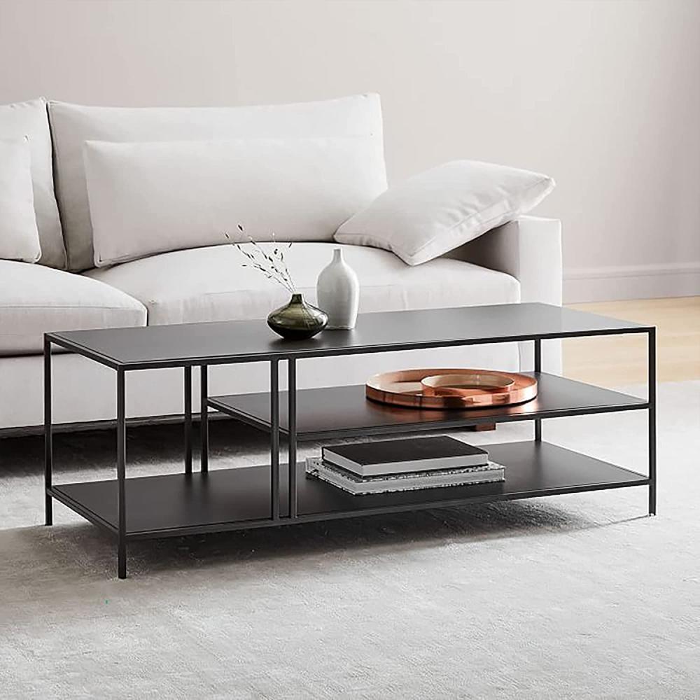 Couchtisch Kustavi 40 x 110 x 55 cm Schwarz [en. casa] Bild 1