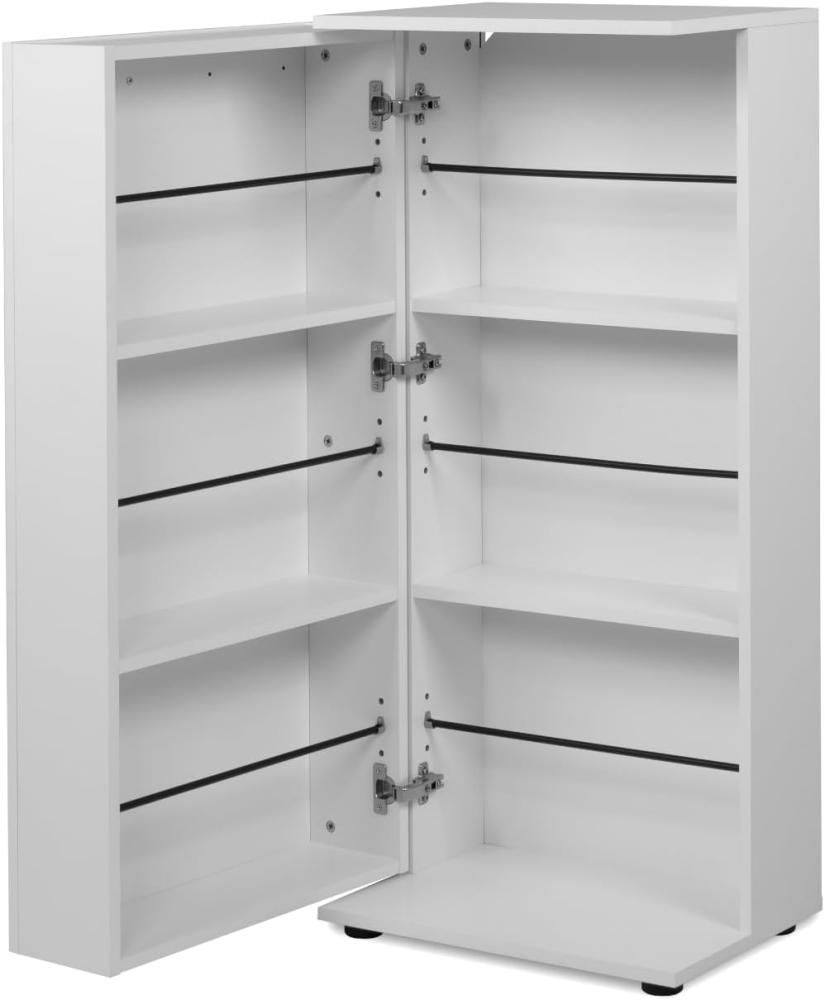 Schuhschrank Logu in weiß 50 x 110 cm Bild 1