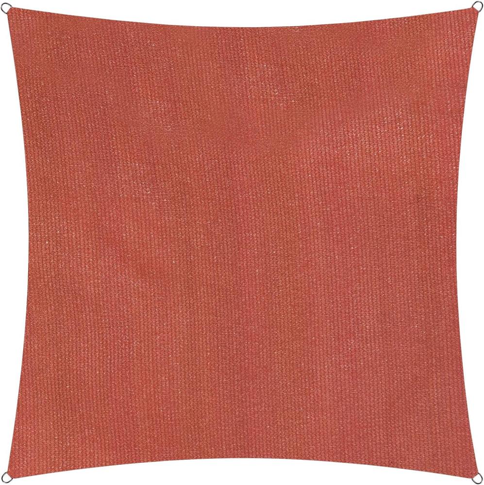 Lumaland Sonnensegel Quadrat 3 x 3 Meter terracotta Bild 1