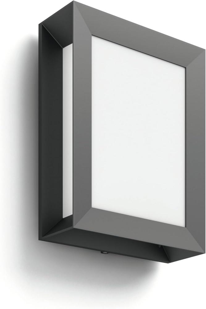 Philips Karp LED Außenwandleuchte anthrazit eckig 6W Bild 1
