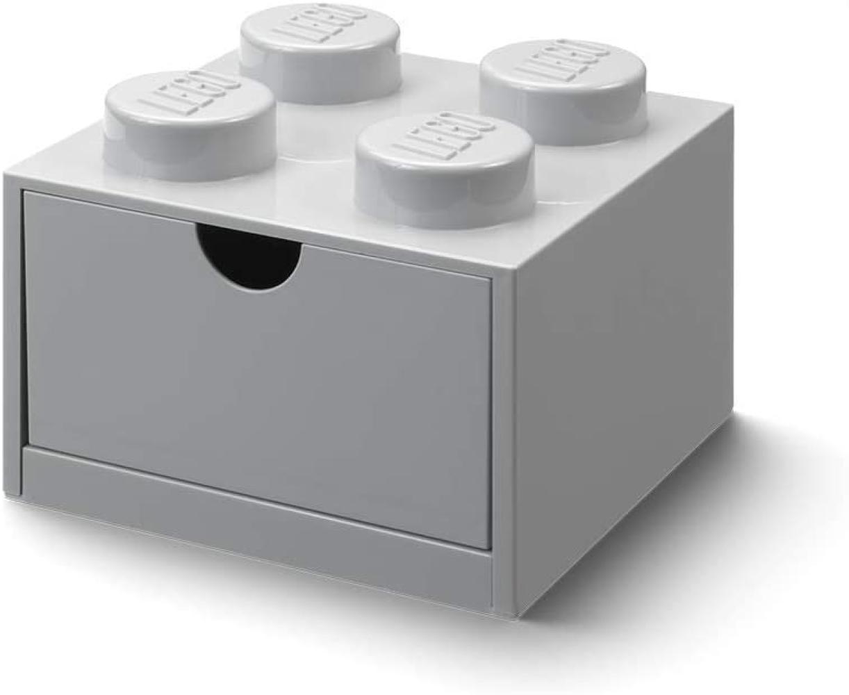 Lego Brick 4 Desk Drawer szary Bild 1