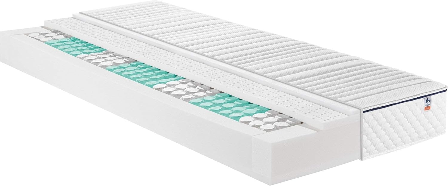 IRISETTE 7-Zonen Tonnentaschenfedernkern-Matratze Büsum TTFK Härtegrad H2 140 x 200 cm Bild 1