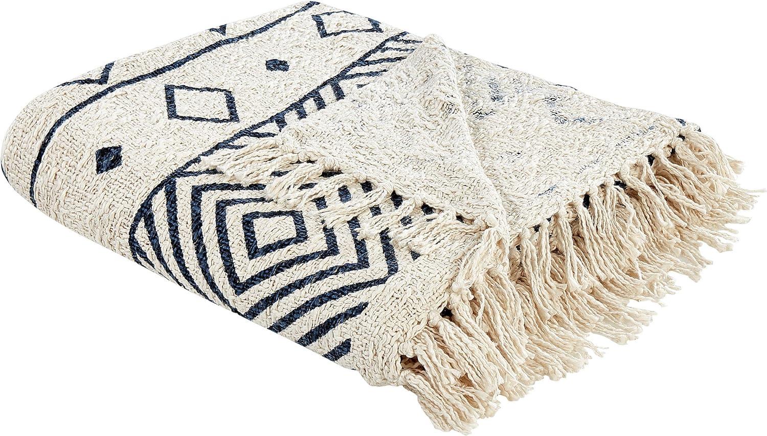 Kuscheldecke NAJUY Baumwolle 220 x 240 cm Beige Bild 1
