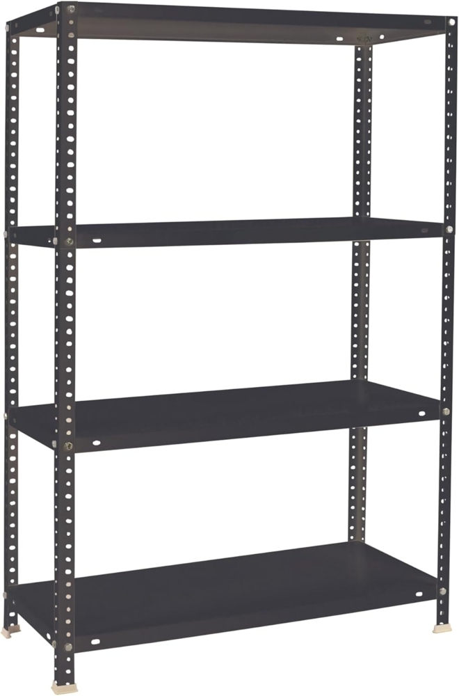 Simonrack Schwerlastregal, Lagerregal, 150 x 100 x 30 Metallregal, Kellerregal, Biegestelle 100 kg, 4 Fachböden, Antracite - Comfort Bild 1