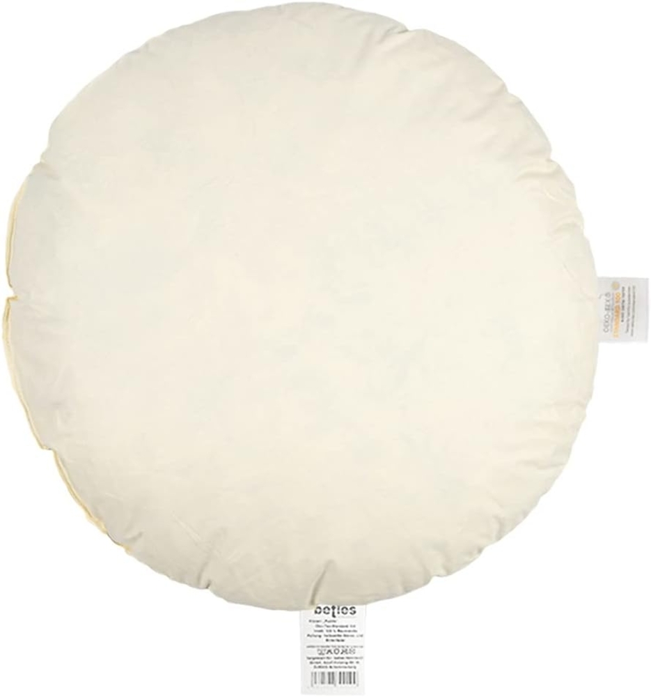Federkissen rund ca. 50 cm Ø waschbar Bezug Baumwolle beties „Publik“ Bild 1