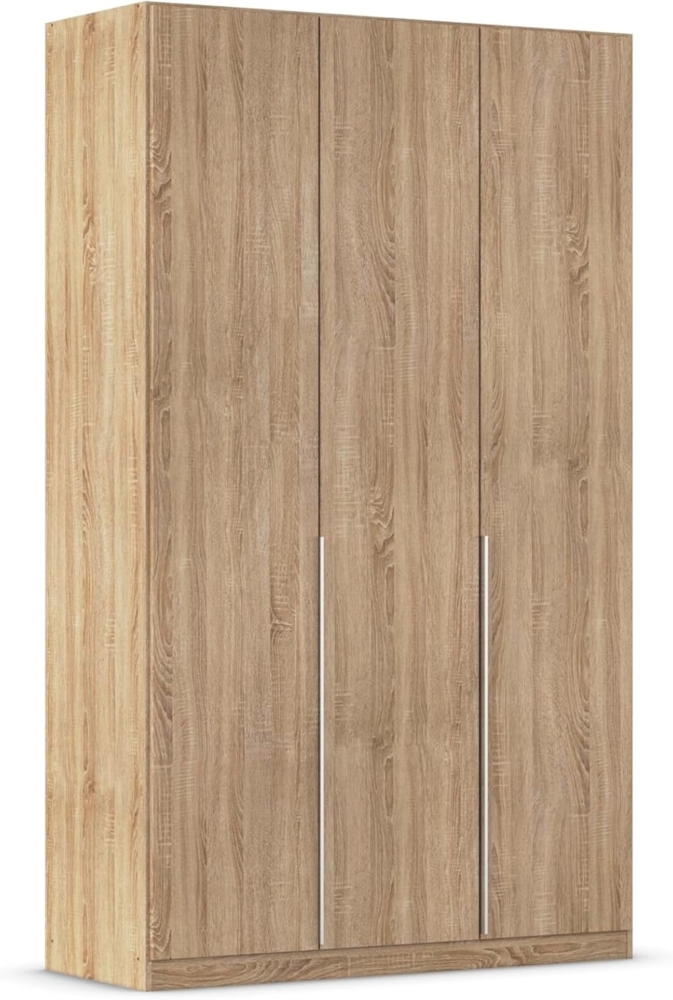 Rauch Möbel Alabama Schrank Kleiderschrank Drehtürenschrank Eiche Sonoma 3-türig inklusive Zubehörpaket Premium 2 Kleiderstangen, 7 Einlegeböden, 1 Schubkasteneinsatz BxHxT 136 x 229 x 54 cm Bild 1
