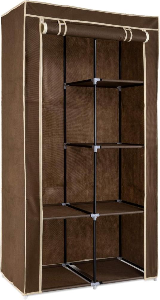 Navaris Stoffschrank Stoff Kleiderschrank - 88x170x45cm - faltbar aus Vlies (1-St) Bild 1