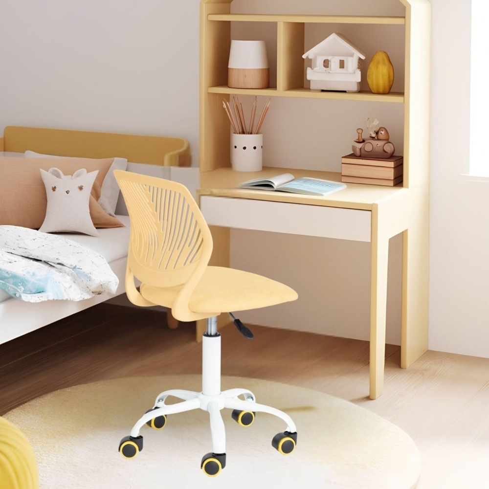 FurnitureR Kinderstuhl Schreibtisch Höhenverstellbar, bunter ergonomischer Jugendstuhl mit Rückenlehne und Armlehnen, Kinderstuhl mit 5 Rädern, für Kinder 3-10 Jahre alt, maximale Belastung 100 kg Bild 1