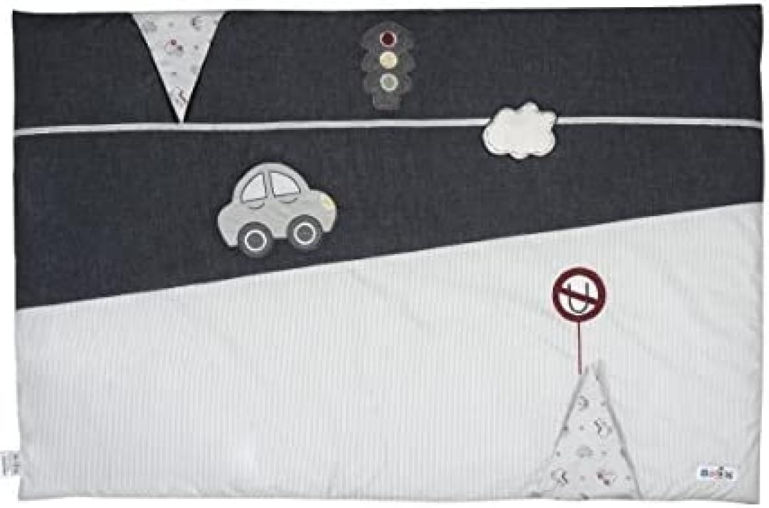 Belily 'Traffic' Krabbeldecke 65 x 97 cm grau/kastanienbraun Bild 1