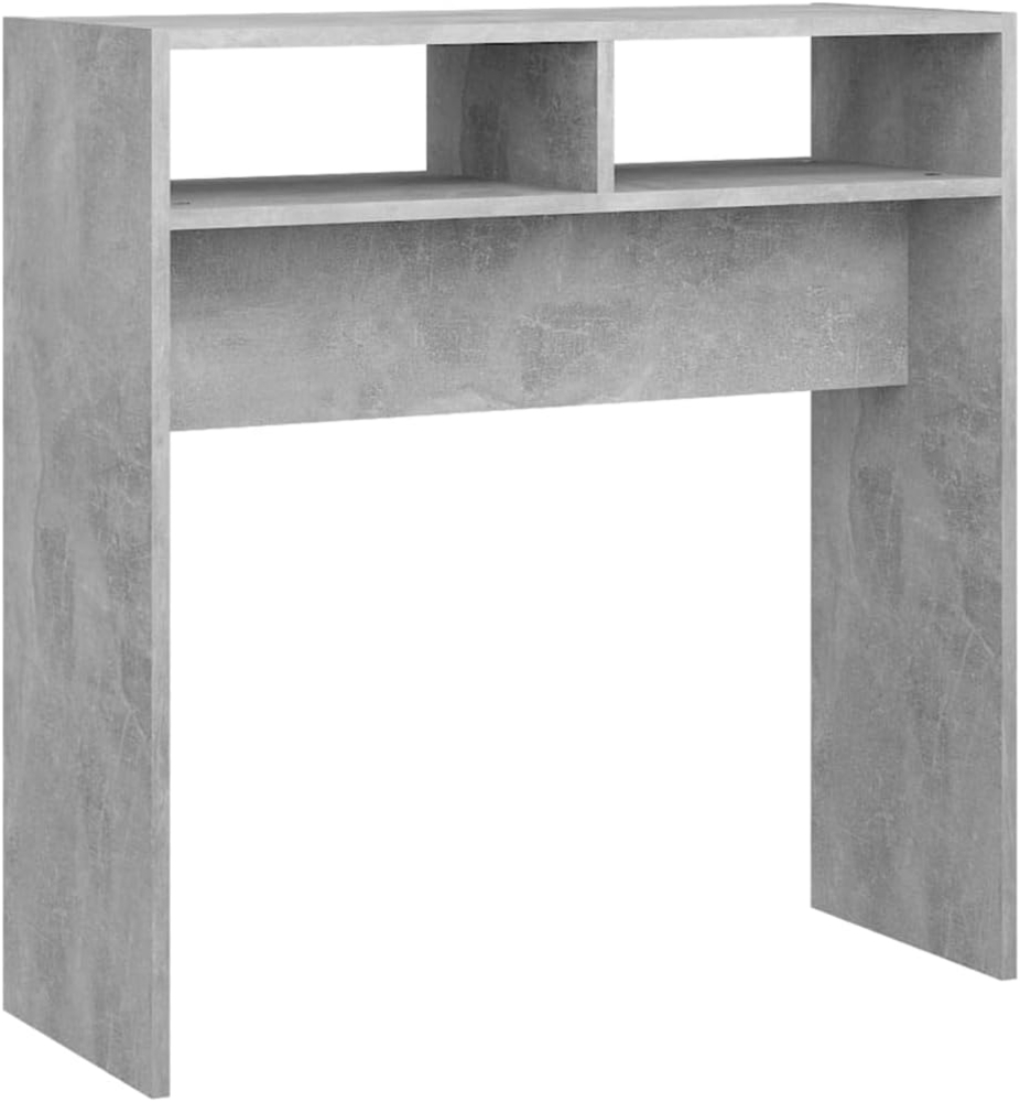 vidaXL Konsolentisch Betongrau 78x30x80 cm Holzwerkstoff 808300 Bild 1