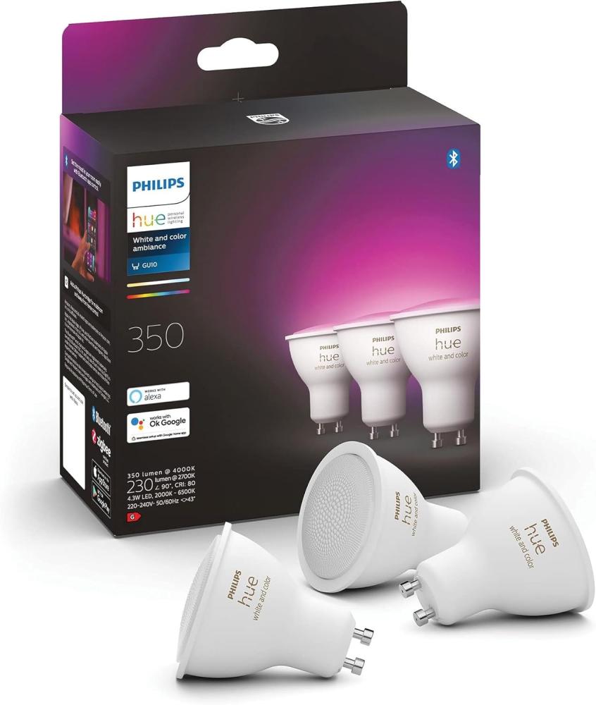 Signify Philips Hue White and Color Ambiance - LED-Lampe - GU10 - 5 W (Entsprechung 35 W) Bild 1