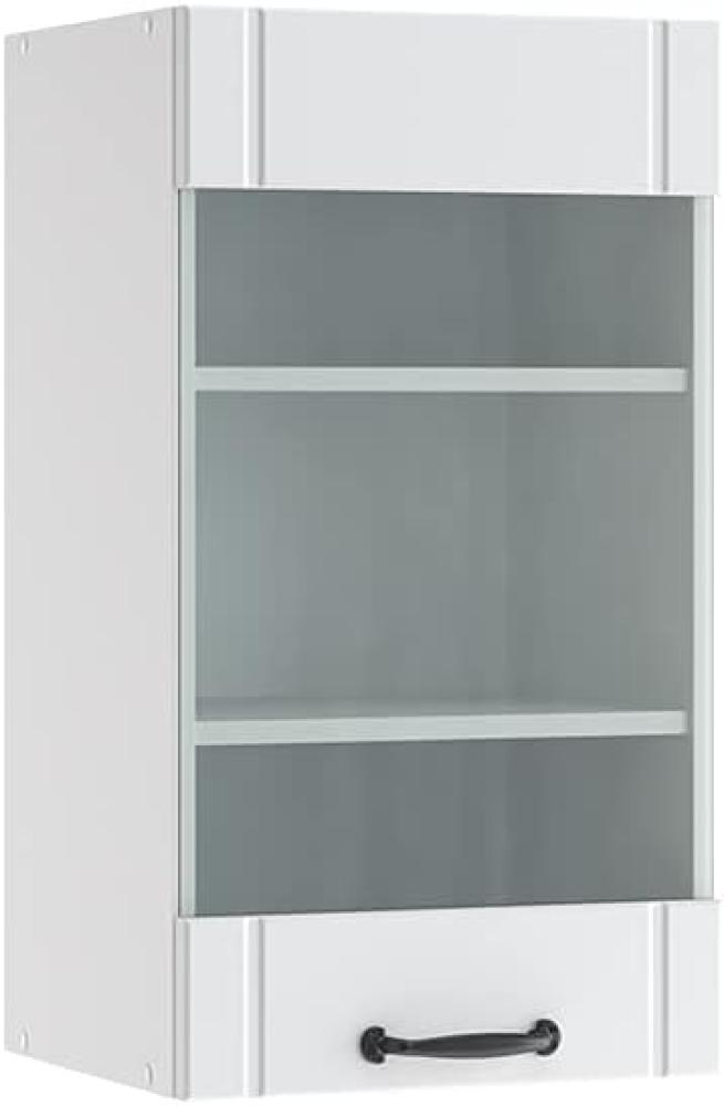 Vicco Hängeglasschrank 40 cm FAME Line Küchenschrank Küchenzeile Landhaus Weiß Bild 1