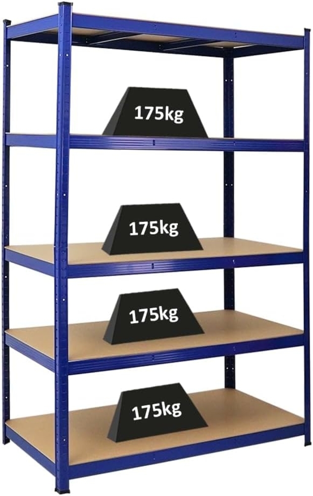 PROREGAL Schwerlastregal Taurus Blau 180x120x60cm Gesamtlast 875kg Kellerregal, Steckregal, Garagenregal, Lagerregal Bild 1