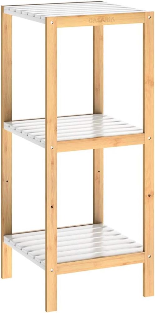 Casaria Standregal Bad Badregal Holz Bambus 3 Etagen Bild 1