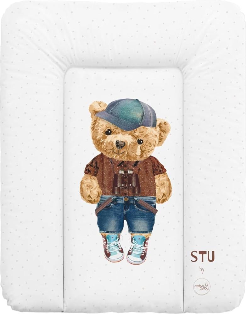 Ceba Baby Wickelauflage weiche Wickelunterlage Baby Wickeltischauflage Abwaschbar 50x70 - Stu Bild 1