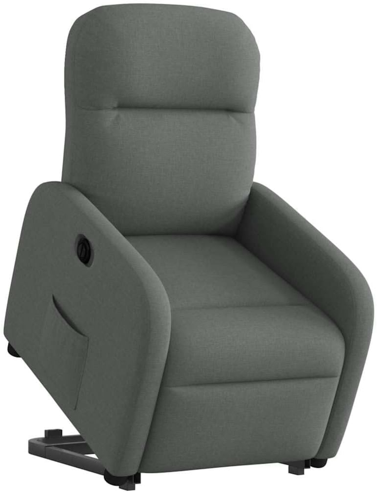 Relaxsessel mit Aufstehhilfe Elektrisch Dunkelgrau Stoff 3302993 Bild 1