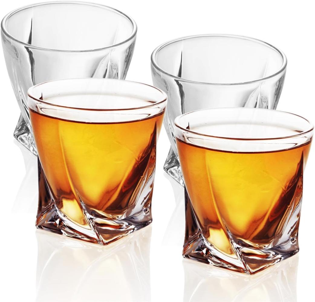 Intirilife Whiskyglas, Glas, Old Fashioned Whiskey Kristallglas Bild 1