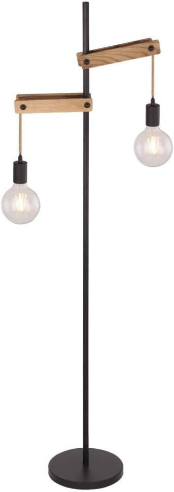 GLOBO Stehleuchte Wohnzimmer Modern Stehlampe schwarz Metall Schlafzimmer 15653S Bild 1