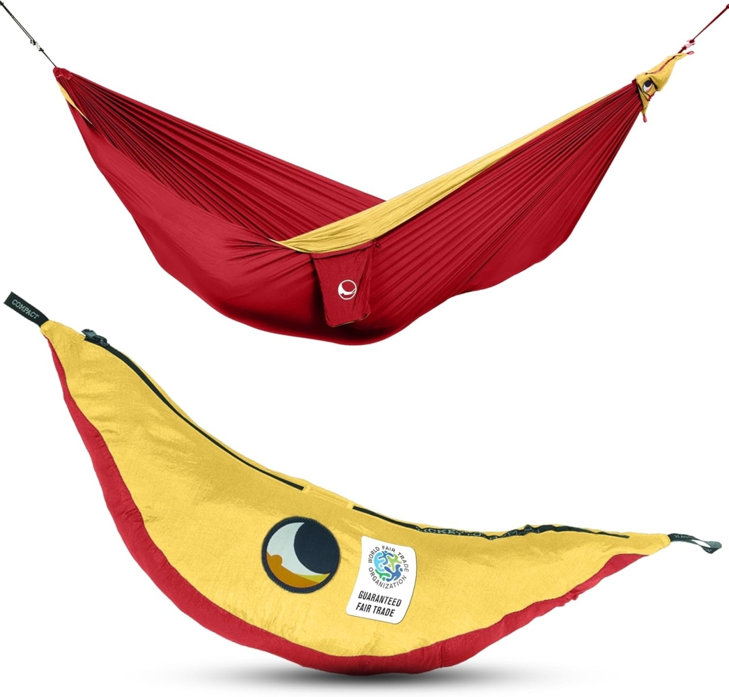 Ticket to the Moon Original Hammock, burgundy/dark yellow Bild 1