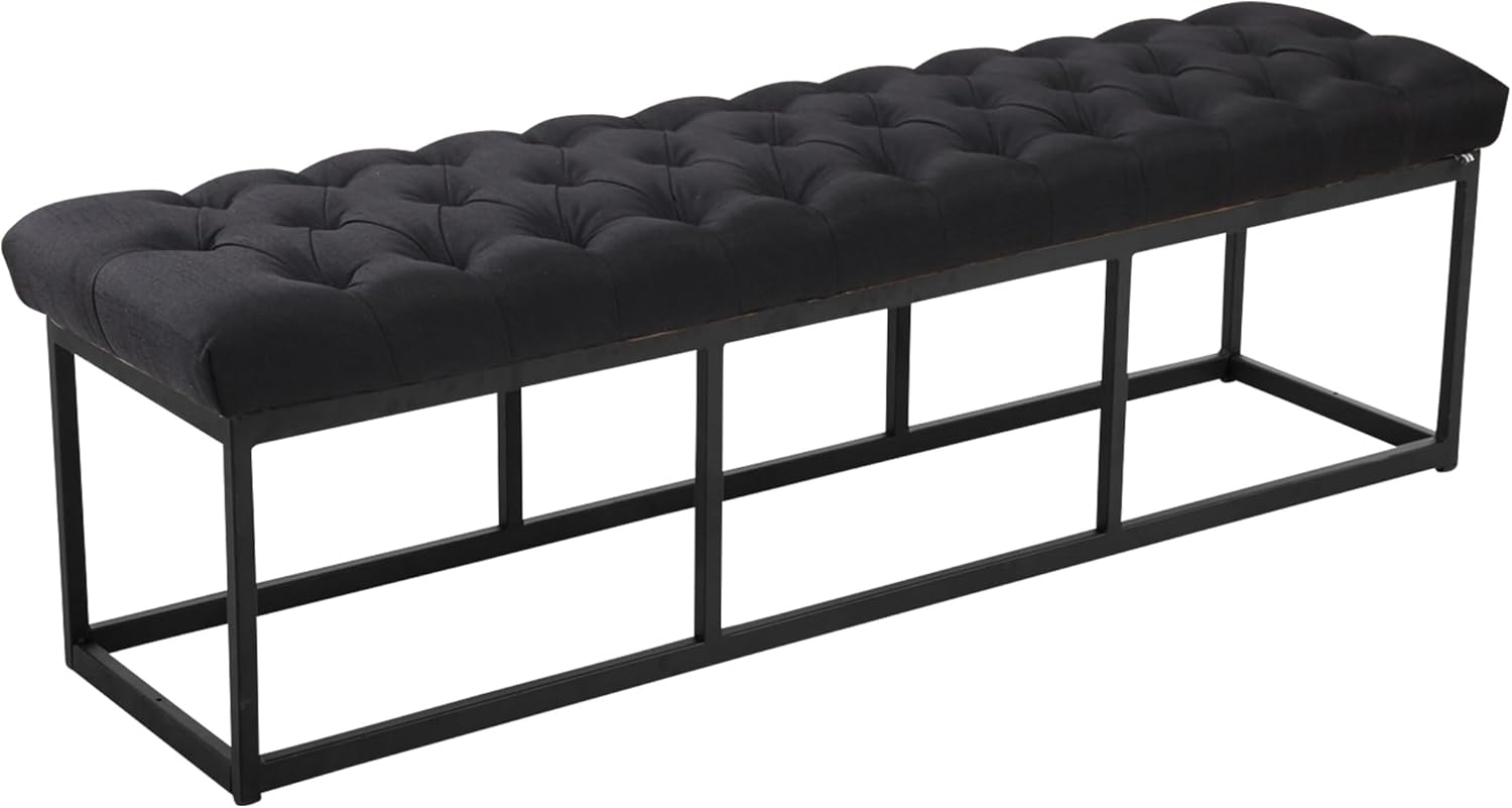 Sitzbank Amun Stoff Schwarz 150 cm [307235] Bild 1