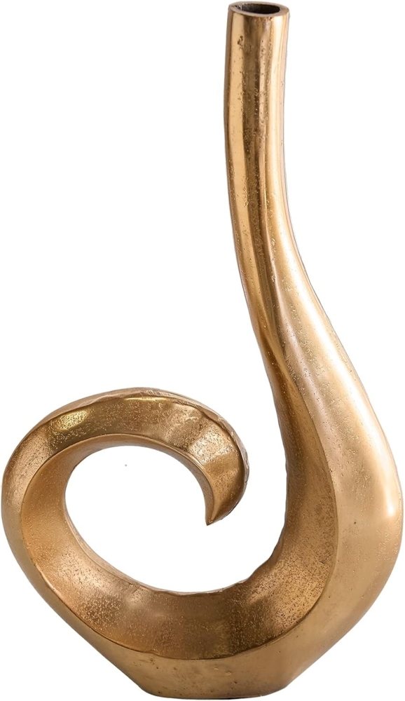 riess-ambiente Dekovase WAVE 47cm gold (Einzelartikel, 1 St), Wohnzimmer · Dekoration · groß · Tisch · Metall Bild 1