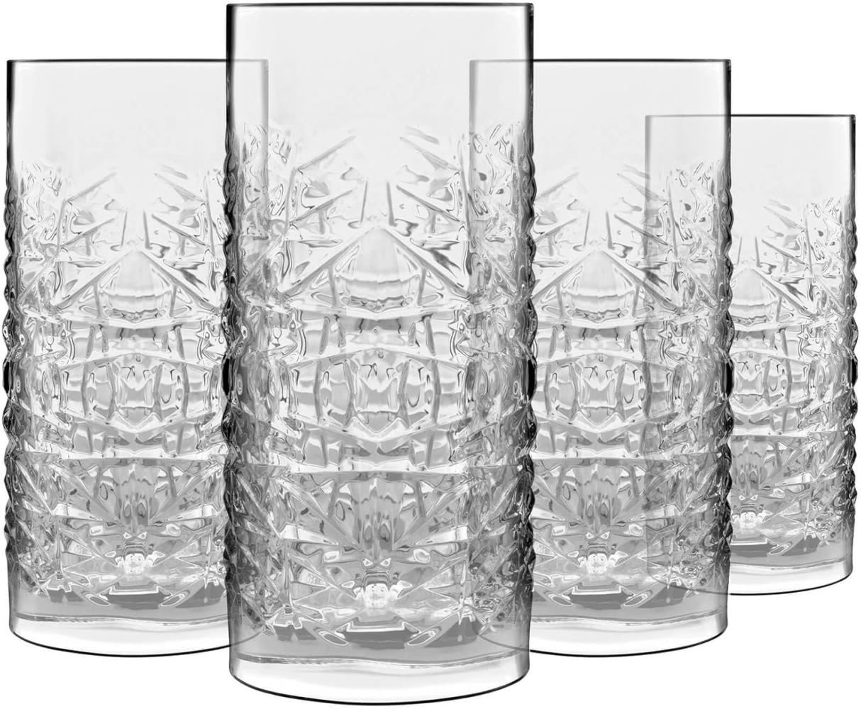 Luigi Bormioli Ølglas/longdrinkglas Mixology textures 48 cl 4 stk Bild 1