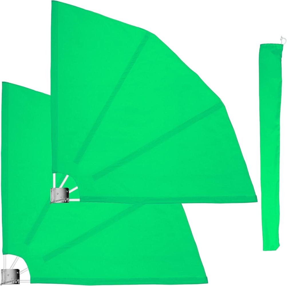 STILISTA Sonnensegel Balkonfächer Balkonsichtschutz Sonnenschutz, (2-tlg), klappbar mit Wandhalterung, inkl. Schutzhülle, Farb- und Setwahl Bild 1