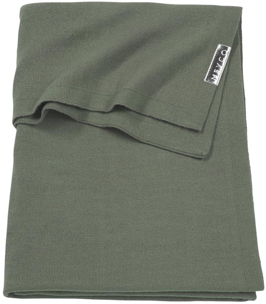 Meyco Knit Basic Babydecke Forest Green 75 x 100 cm Bild 1