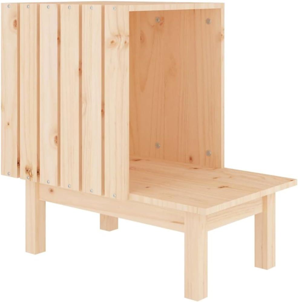 vidaXL Katzenhaus 60 x 36 x 60 cm Massivholz Kiefer, natur Bild 1