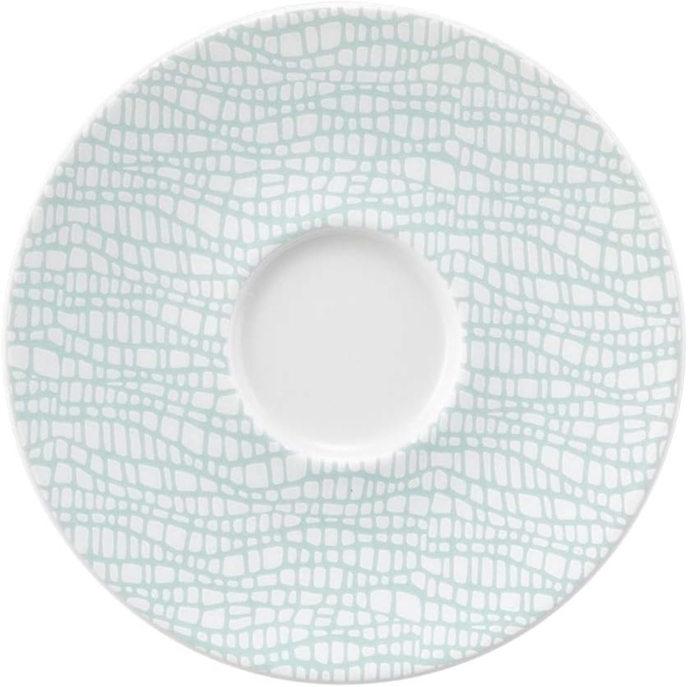 Kombi-Untertasse 13,5 cm Life Fashion Green Chic Seltmann Weiden Kaffeetasse - Mikrowelle geeignet, Spülmaschinenfest Bild 1