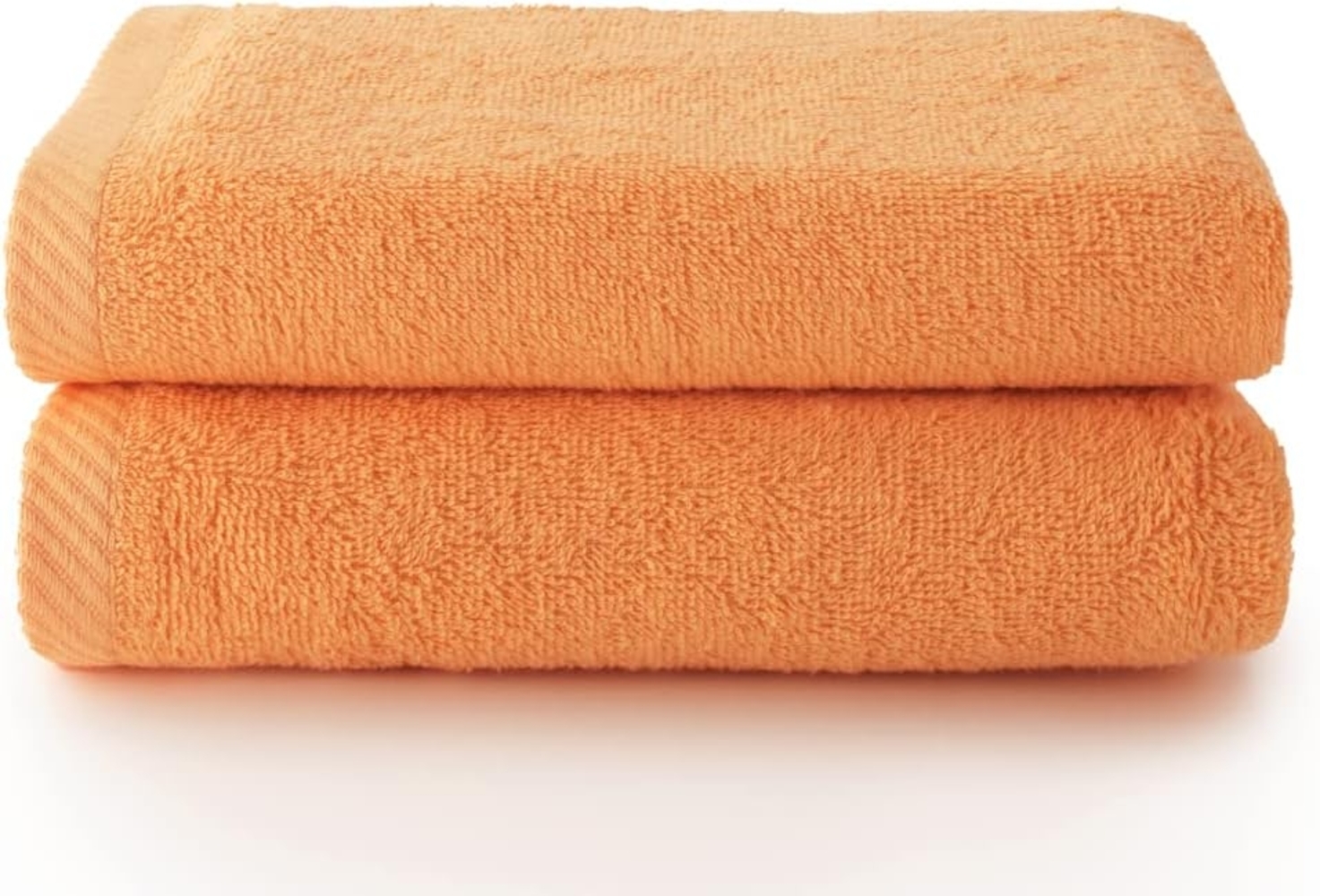 Top Towel - Plus - Große Badetücher - Badezimmerhandtücher - 2 Hand- oder Waschbeckenhandtücher - 50x100 cm - 100 % Baumwolle - Papaya Bild 1