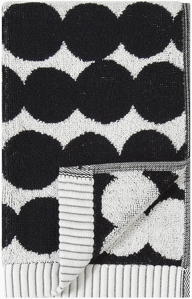 Marimekko Handtuch RÄSYMATTO Gästehandtuch, Baumwolle, schwarz/weiß - 30X50 cm, 100% Baumwolle frottee Bild 1