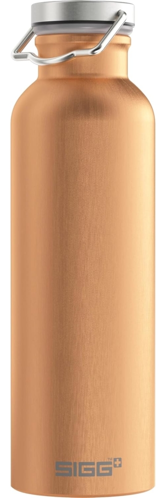 SIGG Trinkflasche 0 75l copper 750 ml Tägliche Nutzung Kupfer Aluminium Schraubdeckel 243 mm Bild 1