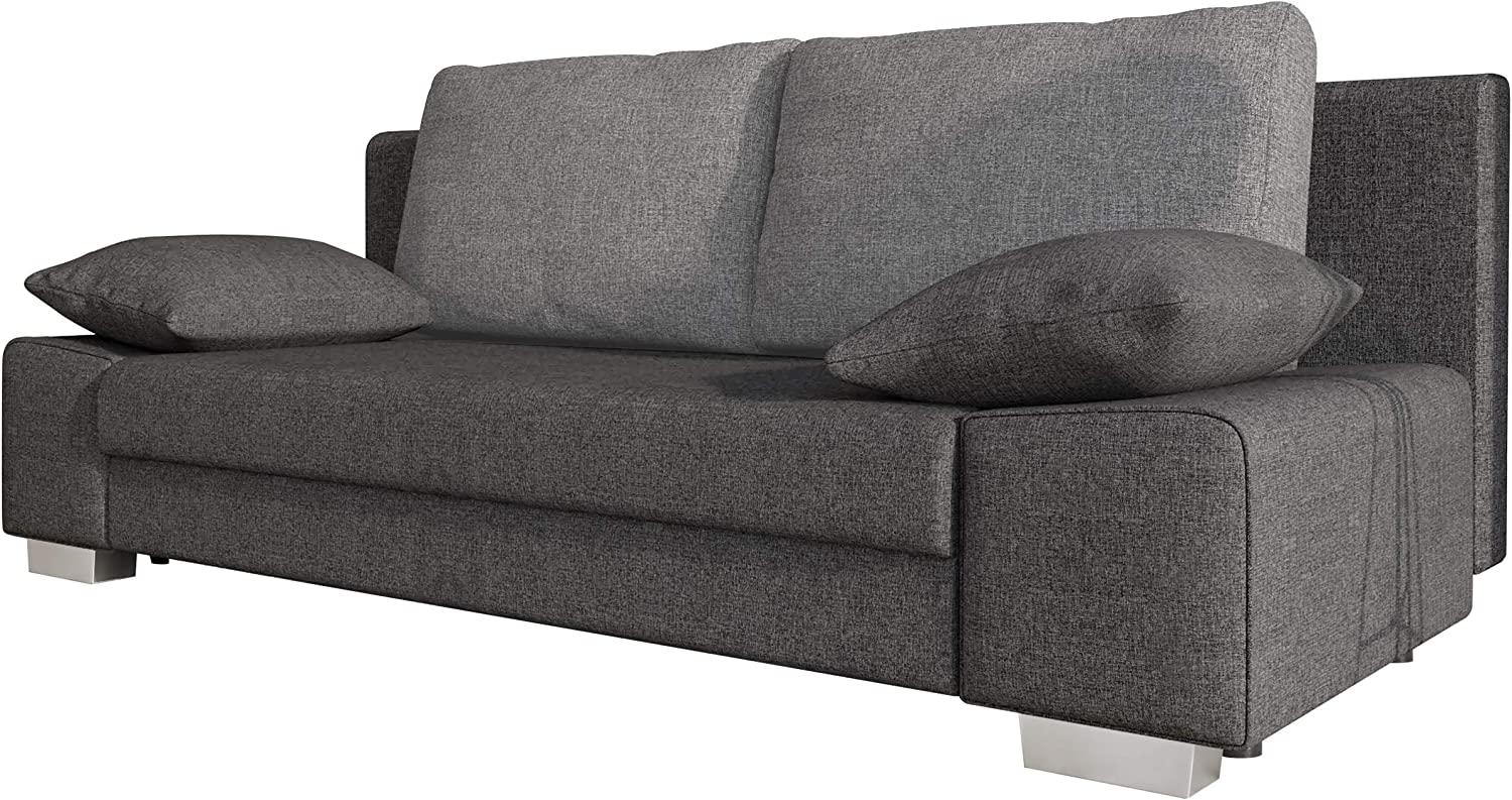 Sofa Laura mit Schlaffunktion und Bettkasten (Farbe: Lux 06 + Lux 05) Bild 1