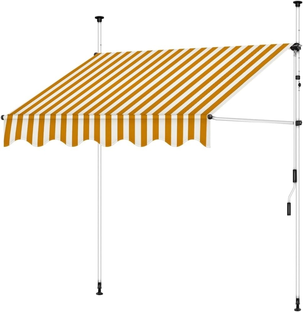 Melko Klemmmarkise Klemmmarkise Sonnenschutz Markise Fenstermarkise Balkonmarkise (Stück, 1-St, Markise) Gummierter Standfuß für besseren Halt Bild 1