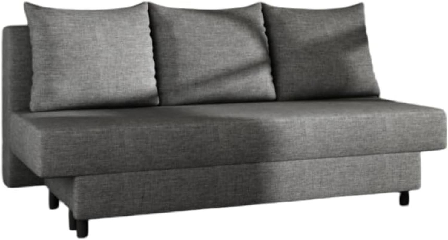 Designer Sofa Anisa mit Schlaffunktion Grau Bild 1