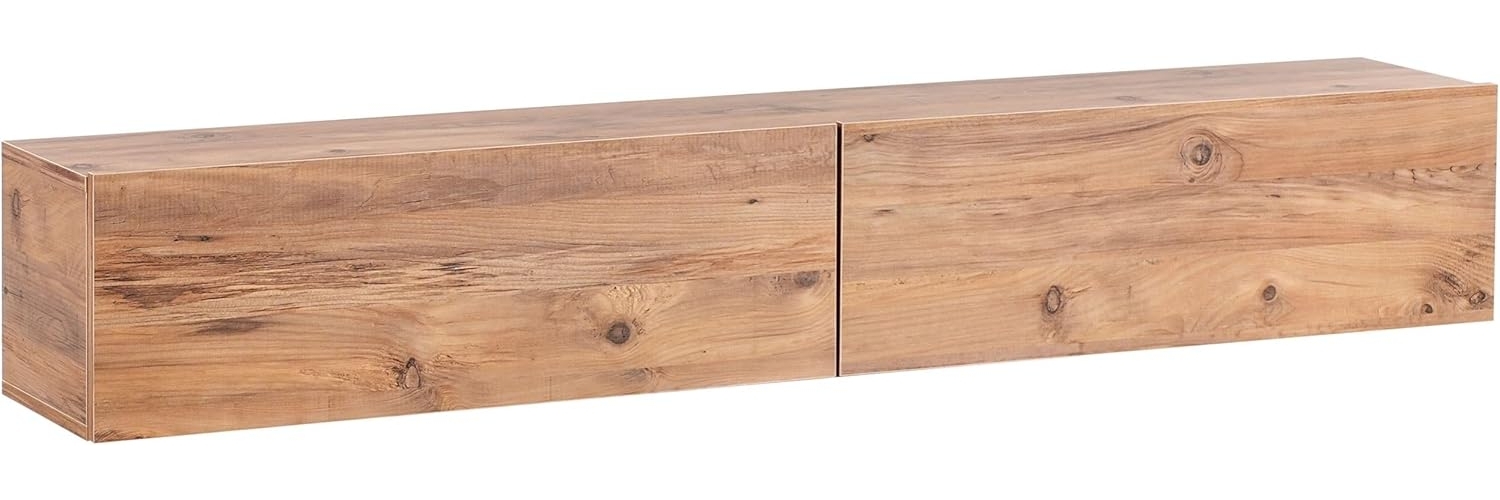 Wandmontierter TV-Schrank GLADSTONE Braun Bild 1
