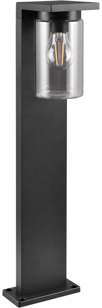 Sockelleuchte ARDILA Laterne aus Aluminium Schwarz, Höhe 65cm Bild 1