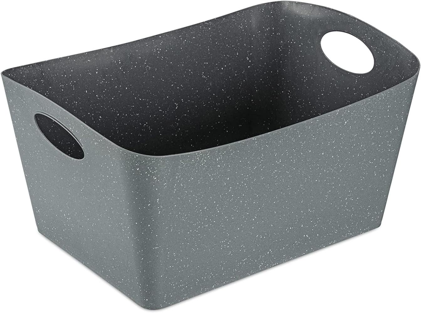 Koziol Aufbewahrungsbox Boxxx L, Kiste, Bottich, Organic Recycled, Recycled Ash Grey, 15 L, 1403120 Bild 1