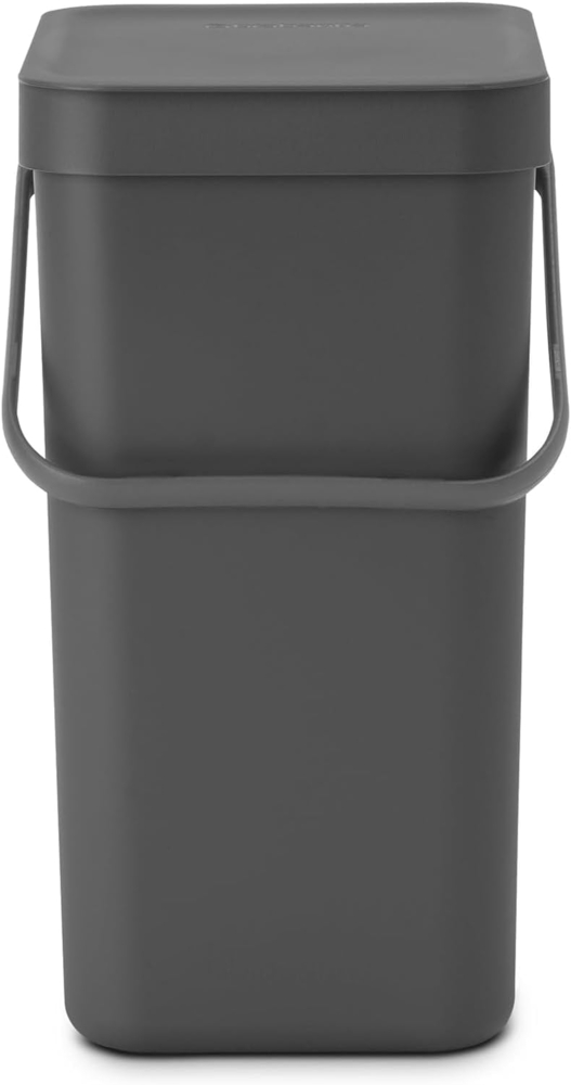 Brabantia 'Sort & Go' Abfallbehälter, Kunststoff, Grey, 12 Liter Bild 1