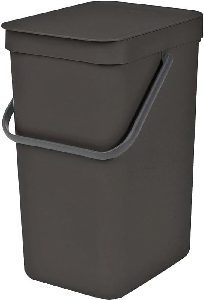 Brabantia Sort & Go Behälter 12l Dark Grey Papierkörbe & Mülleimer Bild 1