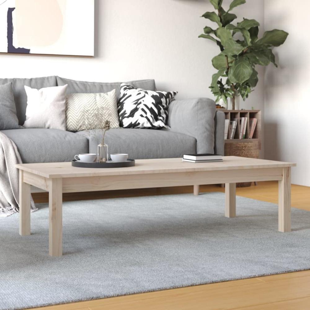 vidaXL Couchtisch 110x50x30 cm Massivholz Kiefer 814234 Bild 1