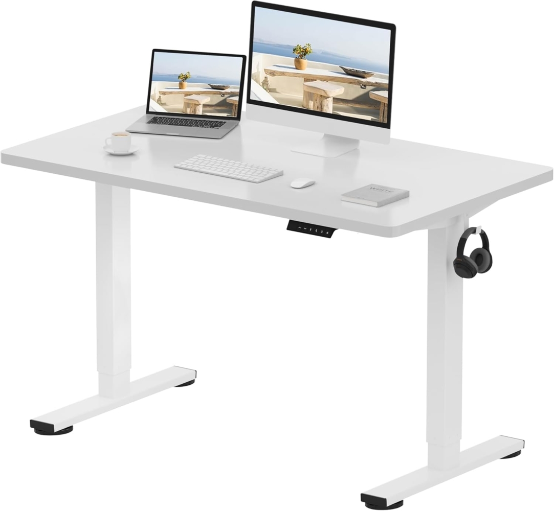 Flexispot E1 Elektrisch Höhenverstellbarer Schreibtisch mit Tischplatte 2-Fach-Teleskop, mit Memory-Steuerung Bild 1